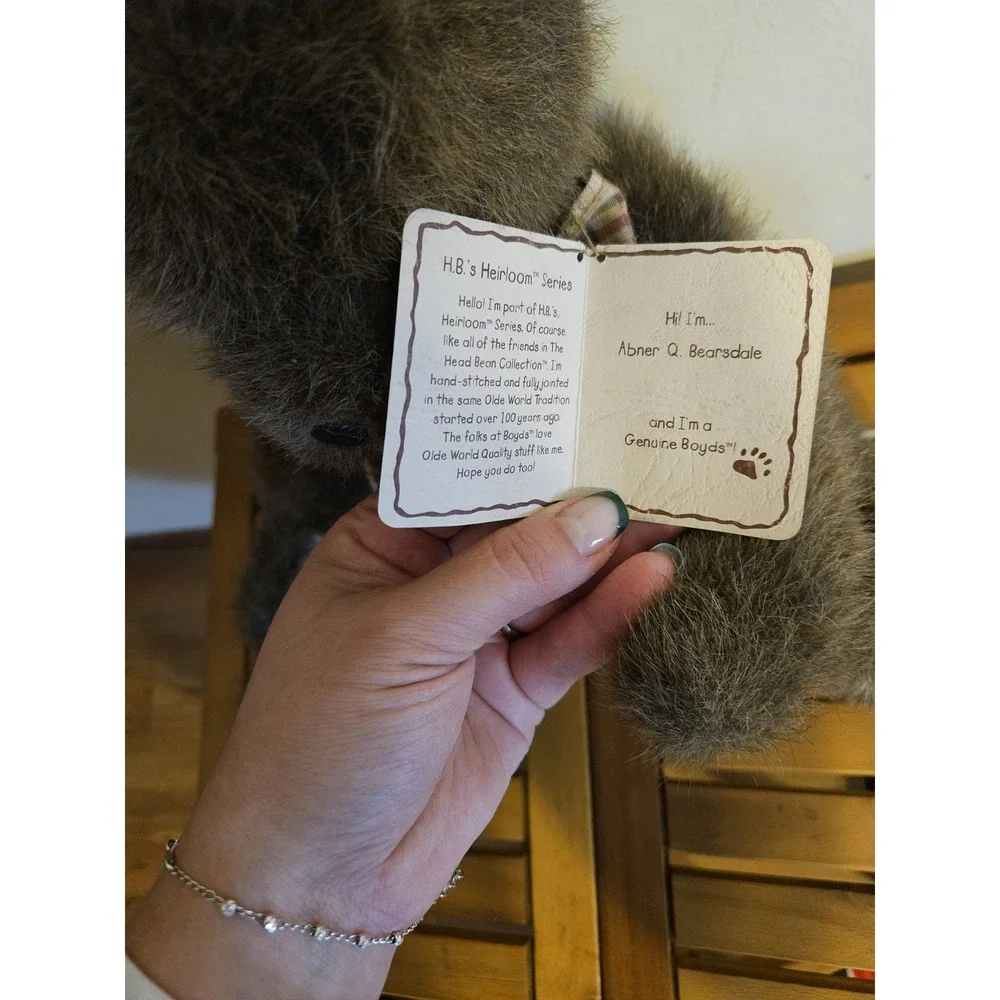 BOYD'S BEARS ABNER Q. BEARSDALE 12" JOINTED BEAR HEIRLOOM SERIES OWT - Picture 4 of 12
